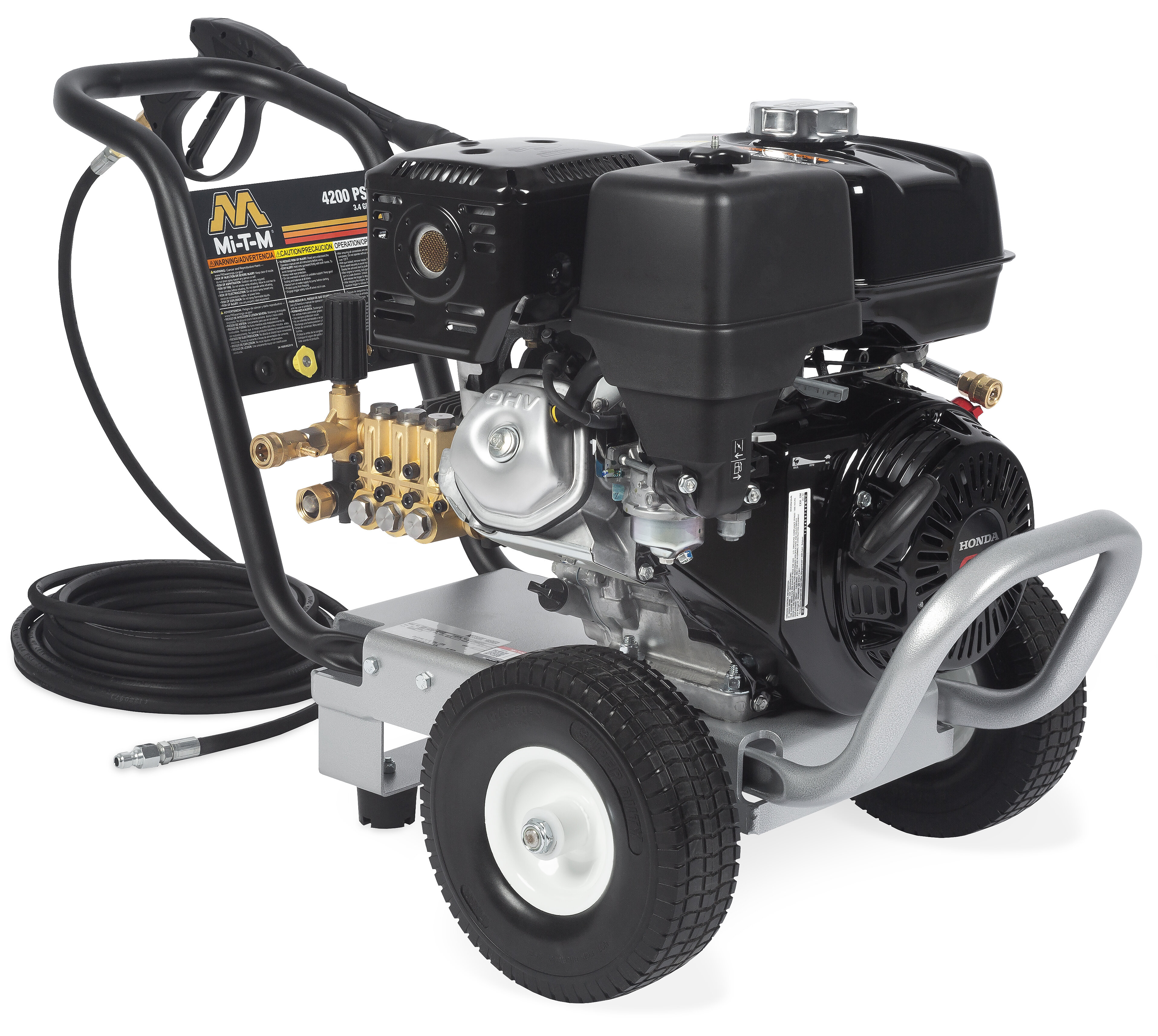 Electric Pressure Washer 4200 PSI +2.8 GPM Power Washers Electric Powered  with Three Modes of Touch Screen Adjustable Pressure,4 Nozzles and Foam