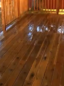pressure washed deck
