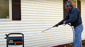 cleaning siding