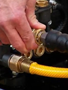 connecting high pressure hose