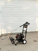 pressure washer on flat surface
