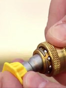 applying yellow nozzle
