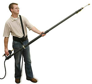 Man with Telescoping Wand and Belt
