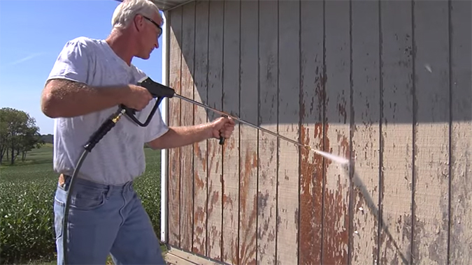 how to strip paint with pressure washer